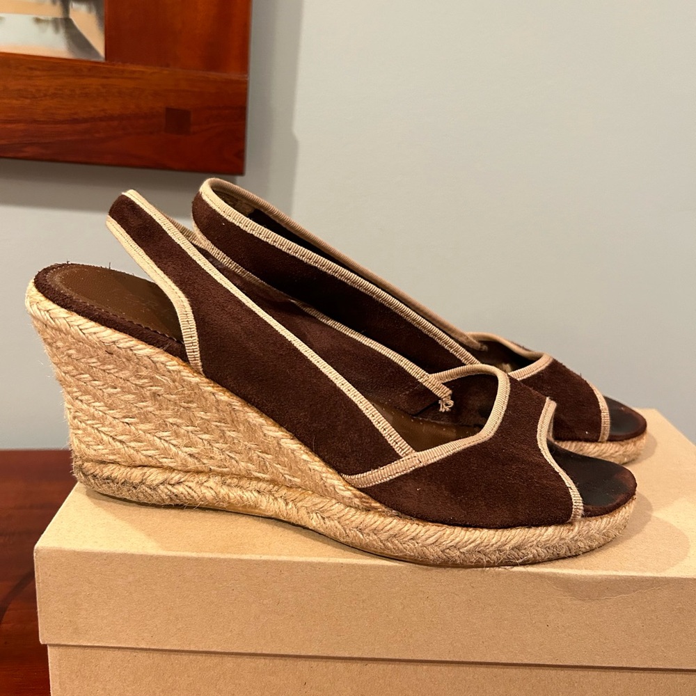 J Crew suede espadrilles